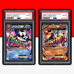 Pokemon PSA 10 SET Primal Kyogre Groudon EX 009 017 049 Build Speed Power Style - Image 1