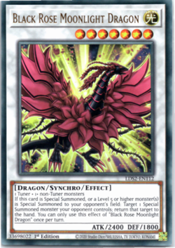 Black Rose Moonlight Dragon [LDS2-EN112] Ultra Rare 1st Edition Yugioh - Image 1