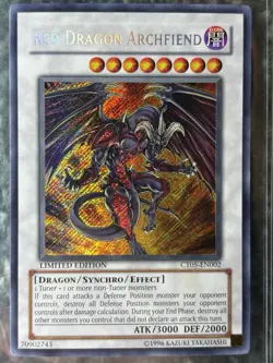 Yugioh Red Dragon Archfiend CT05-EN002 Limited Edition Secret Rare NM-LP - Image 3