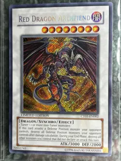 Yugioh Red Dragon Archfiend CT05-EN002 Limited Edition Secret Rare NM-LP - Image 5