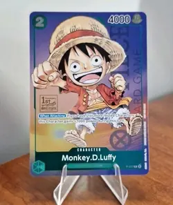 One Piece Monkey D. Luffy P-037 1st Anniversary Tournament Promo Holo 037 - Image 1