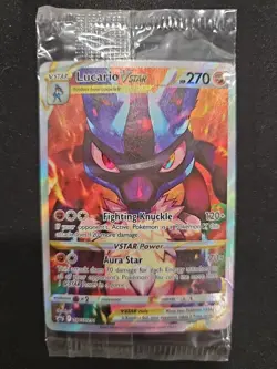Lucario VSTAR SWSH291 SWSH: Sword & Shield Promo Cards Holo Sealed - Image 1
