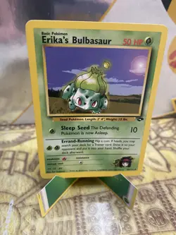 Erika's Bulbasaur 39/132 Gym Challenge Uncommon Pokemon Card TCG Vintage WOTC LP - Image 1
