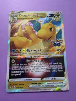 Dragonite Vstar SWSH236 NM Full Art Promo Pokemon Card - Image 1