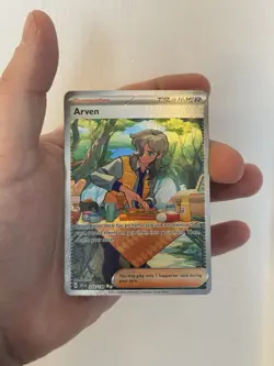 Pokemon TCG Scarlet & Violet Arven #249/198 Ultra Rare Full Art Holo Card - Image 1