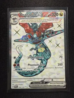 Dragapult ex 200/167 Twilight Masquerade Full Art Ultra Rare Pokemon Card NM - Image 1