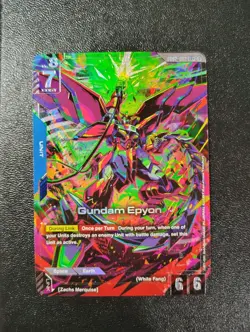 Gundam Epyon (LR+) GD02-002 - Gundam TCG Card Game - Dual Impact ALT ART FOIL - Image 1