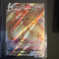 Pokemon Eevee VMAX SWSH087 Promo Full Art Holo Card Sword & Shield - Image 1