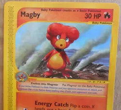 Magby 52/165 Rare Non-Holo Expedition Base Set Pokemon Card NM - Image 2