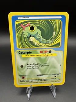 Pokemon 2004 Funskool Vintage Caterpie India Trading Cards Rare US Seller LP - Image 1
