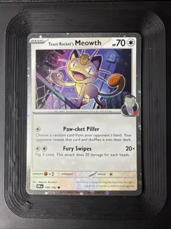 Team Rocket's Meowth - 149/182 Cosmos Holo Collection Box Promo Pokemon Card - Image 1