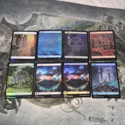 MTG • Full Art Lands Foils Only Lot ◇ 8 - Image 1