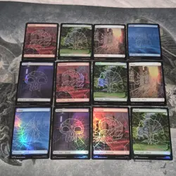 MTG Spider-Man • Full Art Foil Lands Only Lot ◇ 12 - Image 1