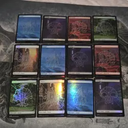 MTG Spider-Man • Full Art Foil Lands Only Lot ◇ 12 - Image 1