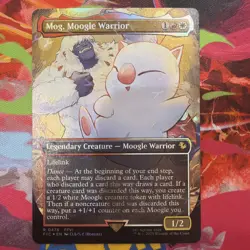 Mog, Moogle Warrior - 476 - Borderless Chocobo Track Foil MTG Final Fantasy NM - Image 1