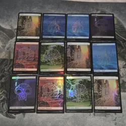 MTG Spider-Man • Full Art Foil Lands Only Lot ◇ 12 - Image 1