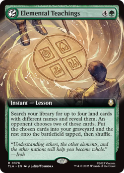 x1 Elemental Teachings - Extended Art R MTG Avatar: The Last Airbender M/NM, Eng - Image 1