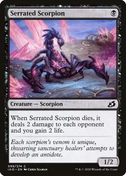 Normal - Serrated Scorpion - 99 - Ikoria: Lair of Behemoths - NM - Image 1