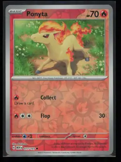 Ponyta 077/165 Pokemon 151 Common Near Mint Reverse Holo - Image 1