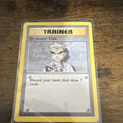 Pokemon Professor Oak Trainer 1st Edition Base Set Shadowless 88/102 Uncommon - Image 1