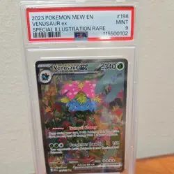 2023 POKEMON MEW EN-151 SPECIAL ILLUSTRATION RARE #198 VENUSAUR EX PSA 9 - Image 1