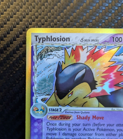 Typhlosion Delta Species 12/101 Dragon Frontiers Holo LP Pokemon Vintage 2006 - Image 2