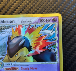Typhlosion Delta Species 12/101 Dragon Frontiers Holo LP Pokemon Vintage 2006 - Image 3
