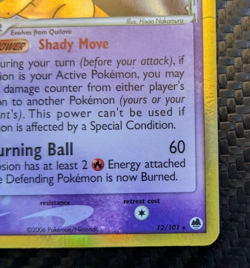 Typhlosion Delta Species 12/101 Dragon Frontiers Holo LP Pokemon Vintage 2006 - Image 4