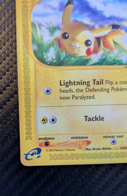 Pikachu 124/165 Expedition Base Set Regular LP Vintage 2002 Pokemon TCG - Image 5