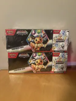 Pokemon Prismatic Evolutions Surprise Box & Booster Bundle Lot Of 2 - Image 1