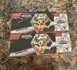 Lot Of 2 Pokemon Prismatic Evolutions Surprise Box+Booster Bundle Sams Club Set - Image 1