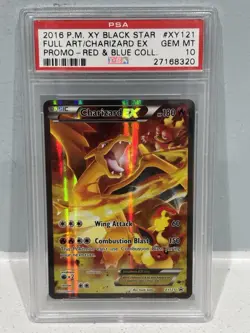 Pokemon 2016 Charizard EX Red & Blue Collection # XY121 PSA 10 - XY Black Star - Image 1