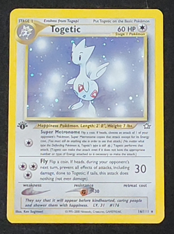 Neo Genesis 1st Edition Togetic HOLO (7601) 16/111 Pokemon NM - Image 1