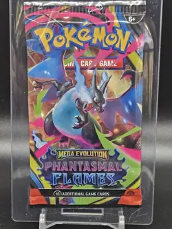 Pokemon TCG Mega Era Phantasmal Flames Booster Pack Sealed Random Art - Image 1