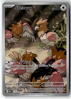 Spearow ⭐ 151/132 Holo Illustration Rare Mega Evolution 2025 Pokemon NM - Image 1