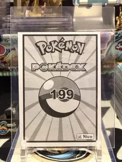 Pokemon Pokedex Nico Sticker Holo Slowking #199 Rare Vintage CO 13W - Image 2