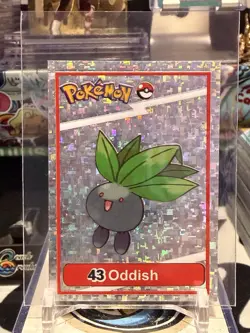 Pokemon Pokedex Nico Sticker #43 Oddish Holo Rare Vintage CO 13W - Image 1