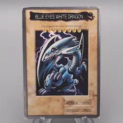 Yu-Gi-Oh BANDAI Blue Eyes White Dragon Super Rare 1998 #118 EX-VG English s992 - Image 1
