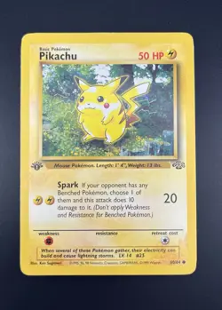 Pokemon Pikachu 1st Edition #60/64 Jungle Set Card - Image 1