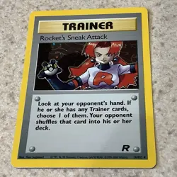 Pokemon Card Lot Of 3 - Team Rocket Holo Rare MP - Image 2
