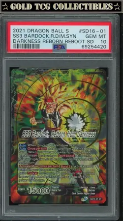 PSA 10 ⭐ SS3 Bardock Darkness Reborn Promo Card Super DBS Z DBZ Heroes - Image 1