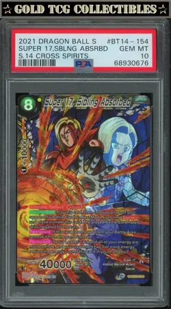 PSA 10 ⭐ SCR Super 17 Sibling Absorbed 18 Cross Spirits Card Super DBS DBZ Z - Image 1
