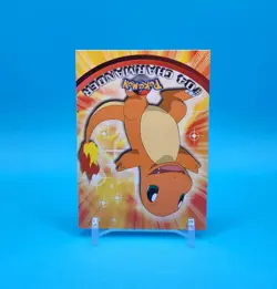 Pokemon Card - Charmander #04 - Topps Series 1 - Blue Logo - Image 2