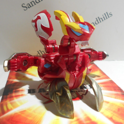 Bakugan Gren Dragaon Red Pyrus BakuTech 590G & matching card - Image 3