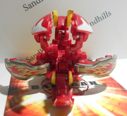 Bakugan Gren Dragaon Red Pyrus BakuTech 590G & matching card - Image 4