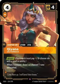 Riftbound Qiyana Victorious NM Foil Origins - Image 1