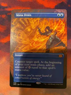 MTG Double Masters 2022 Mana Drain Borderless - Image 1