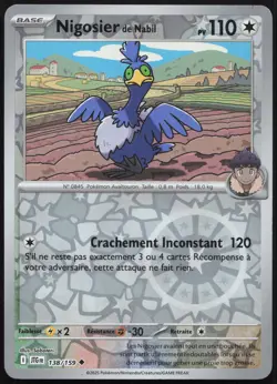 Carte Pokemon Nigosier de Nabil 138/159 Reverse Aventures Ensemble Francais - Image 1