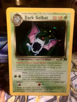 Pokemon Dark Golbat Holo Rare TCG Card 7/82 Unlimited - Image 1
