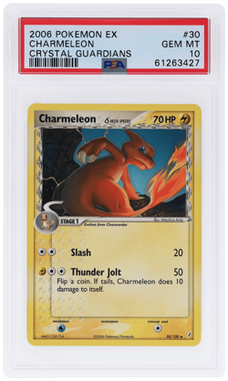 2006 Pokemon Ex Crystal Guardians Charmeleon #30 PSA 10 - Image 1